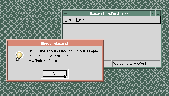 Minimal sample (Solaris, GTK 1.2); courtesy of Valentin Guignon